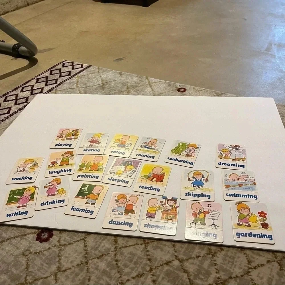 Educa My Favourite Activities Matching Puzzle Game For 5-7 years Vintage 90’s